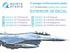 Quinta Studio QP72002 F-16 block 40/42 reinforcement plates (Revell) 1/72